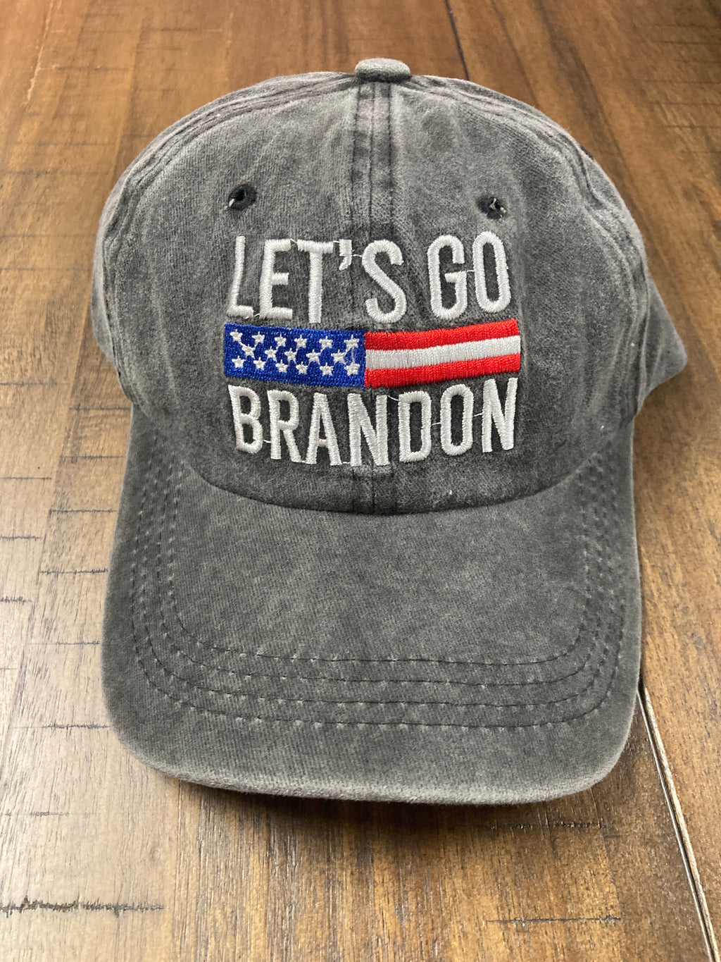 Grey "Let's Go Brandon" Hat