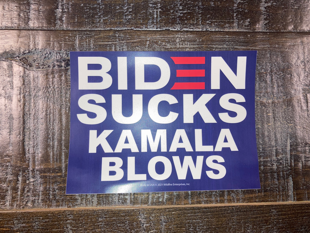 "Biden Sucks, Kamala Blows" Bumper Sticker