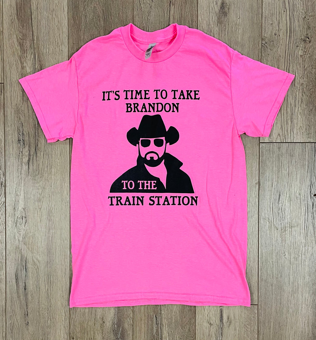 "Time to Take Brandon to the Train Station" T-Shirt