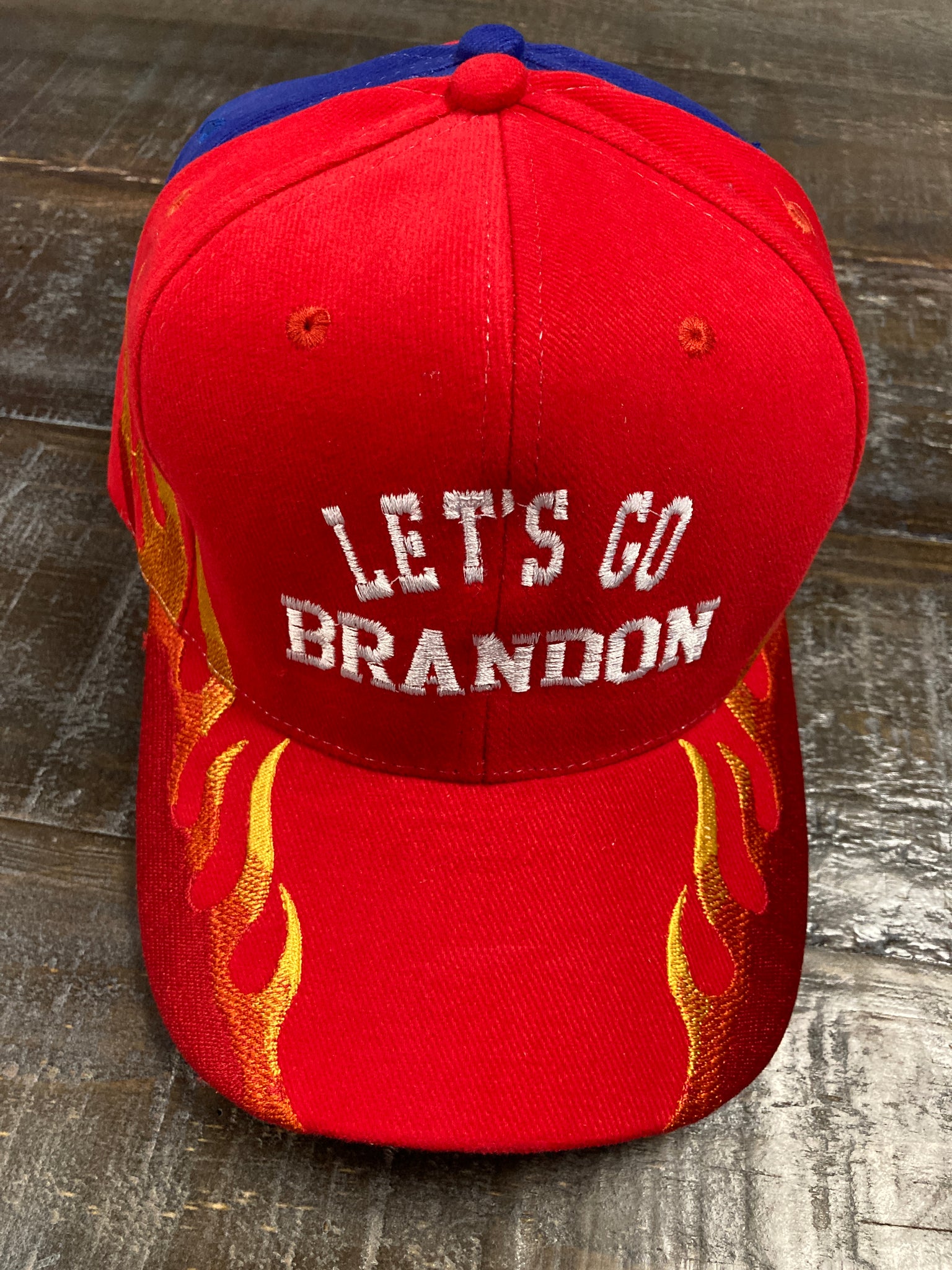 "Let's Go Brandon!" Hat w/ Flames (6 Color Variations)