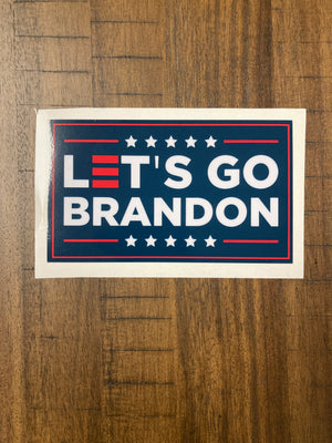 Navy Blue "Let's Go Brandon!" Bumper Sticker