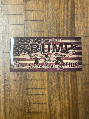 "Trump The Right to Bear Arms" Bumper Sticker