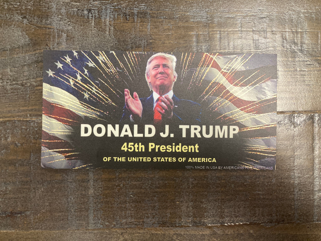 "Donald J. Trump 45th President" Car Magnet