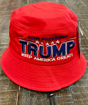 Trump Keep America Great Red Bucket Hat
