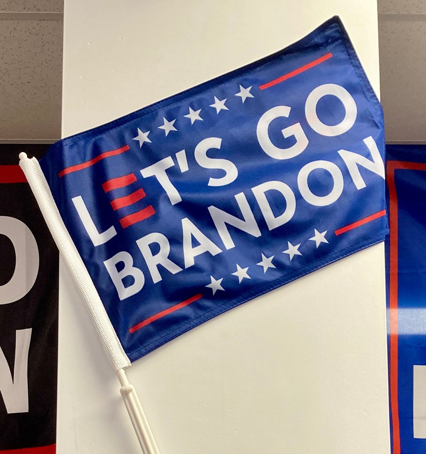 "Let's Go Brandon!" Double Sided Car Flag