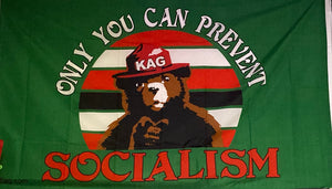 Green "Only You Can Prevent Socialism" 3X5' Flag