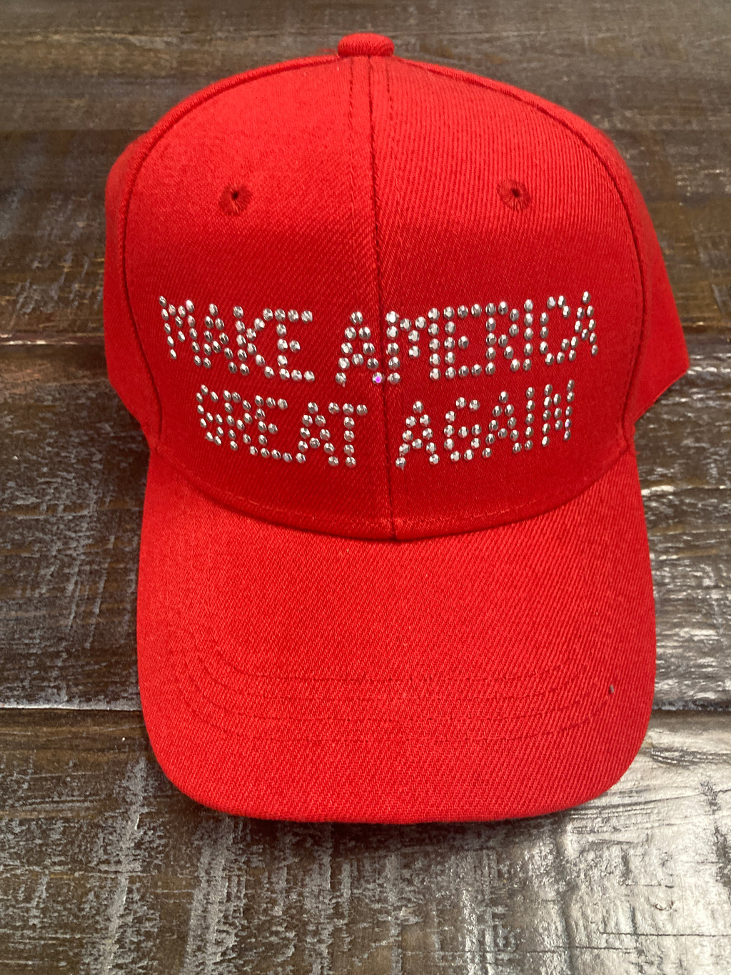 "Make America Great Again" Red Bedazzled Hat