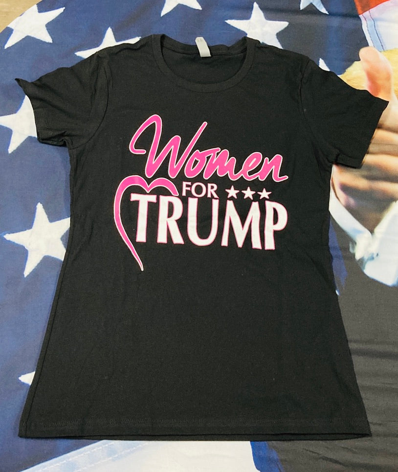 "Women for Trump" Black T-Shirt