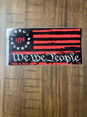 "We The People 1776" Bumper Sticker