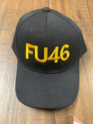 "FU46" Hat (Red/White or Black/Gold)