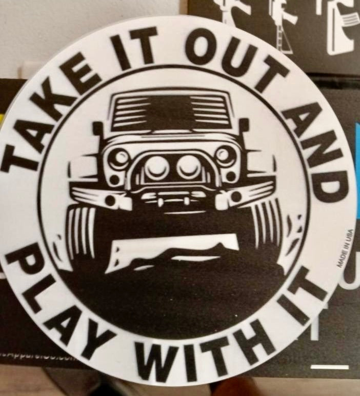 "Take it Out & Play with it"  Jeep Car Magnet