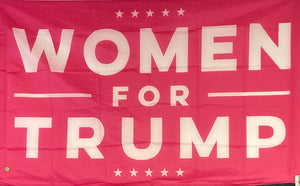 Pink "Women For Trump" 3X5' Flag