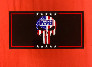 "Trump 2024 American Skull" Bumper Sticker
