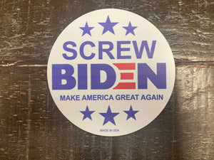 "Scr*w Biden" Car Magnet