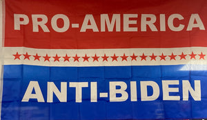 "Pro America, Anti Biden" 3X5" Flag