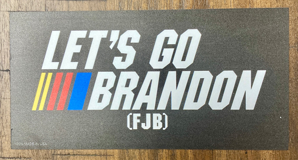 "FJB Let's Go Brandon!" Black Car Magnet