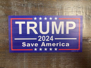 "Trump 2024 Save America" Car Magnet