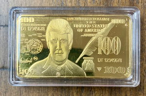 Miniature Collectible Trump Gold Dollar