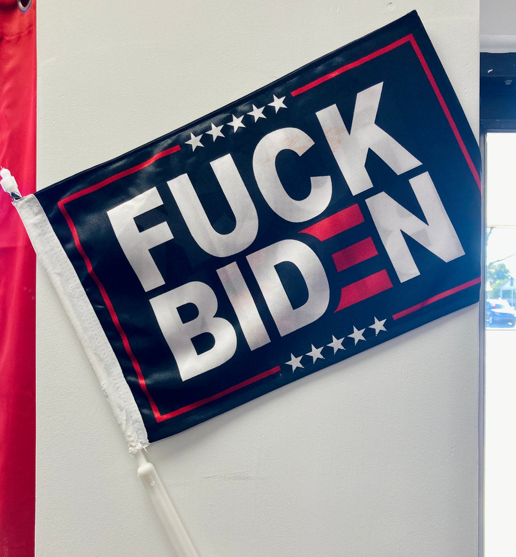 "F*ck Biden" Double Sided Car Flag