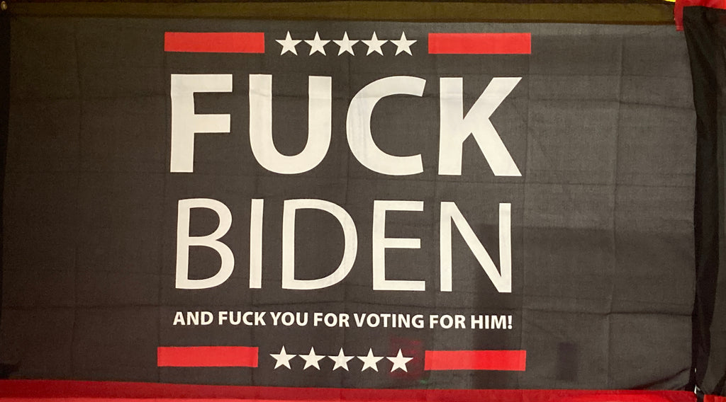 Black "F*ck Biden" 3X5' Flag