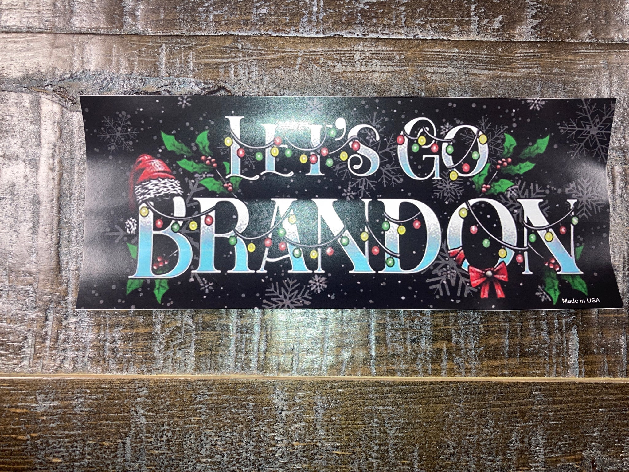 Let's Go Brandon! Holiday Bumper Sticker – Trump Store of Panama City