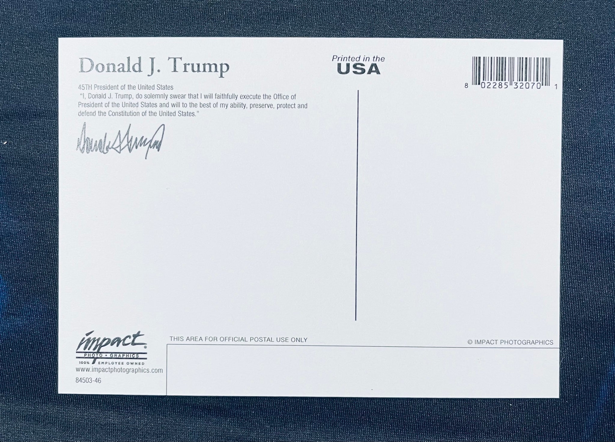 Donald J. Trump Post Card