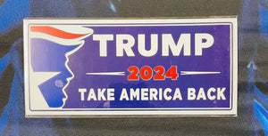 "Trump 2024 Take America Back" Bumper Sticker