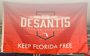 Ron DeSantis "Keep Florida Free" 3X5' Flag