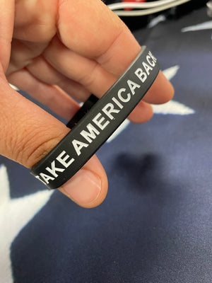 "Take America Back - Trump 2024" Rubber Bracelet