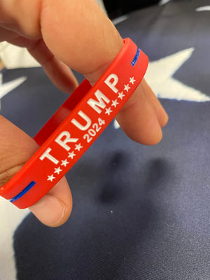 "Take America Back - Trump 2024" Rubber Bracelet