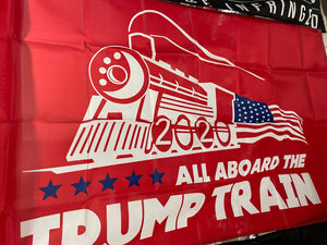 3X5' Red "Trump Train" Flag