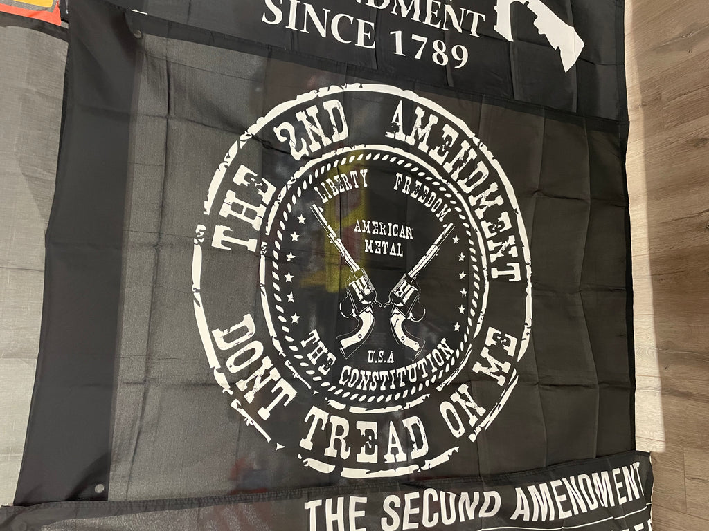 3x5' Black "2nd Amendment/Gadsden" Flag