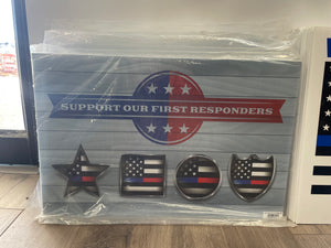 "Support our First Responders" Yard Sign