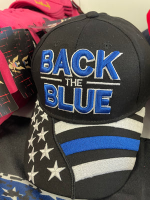 Back the Blue Embroidered Hat