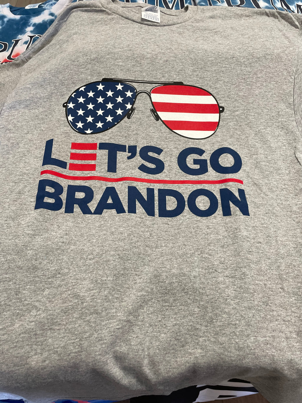 "Let's Go Brandon" Grey T-Shirt