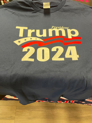 "Trump 2024" Blue T-Shirt