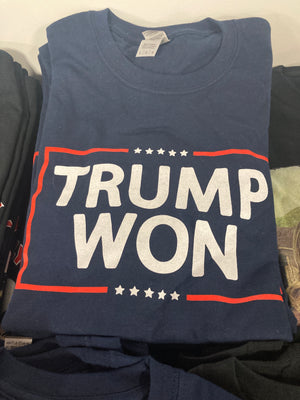 Navy Blue "Trump Won" T-Shirt