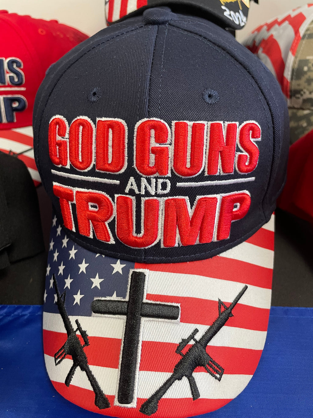 "God, Guns, Trump" Embroidered Hat