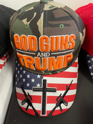 "God, Guns, Trump" Embroidered Hat