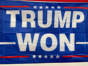 3x5' Blue "Trump Won" Flag