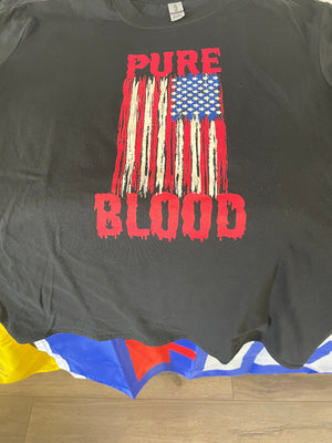 "Pure Blood American Flag" T-Shirt