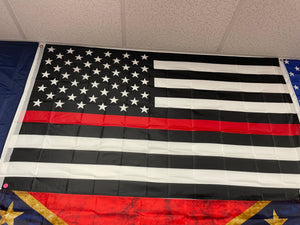 3X5' "Thin Red Line" Flag