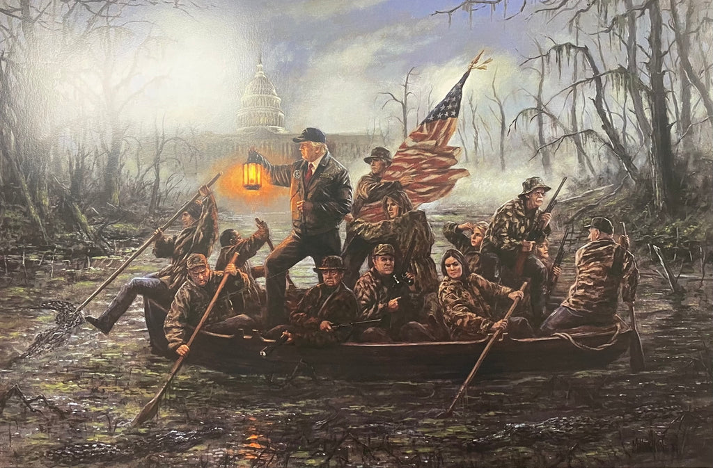 LordsArt Crossing The Swamp by Jon McNaughton - 16x24